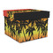 Tropical Sunset Gift Boxes with Lid - Canvas Wrapped - Large - Front/Main