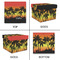 Tropical Sunset Gift Boxes with Lid - Canvas Wrapped - Medium - Approval