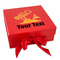 Tropical Sunset Gift Boxes with Magnetic Lid - Red - Front
