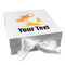 Tropical Sunset Gift Boxes with Magnetic Lid - White - Front