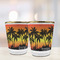 Tropical Sunset Glass Shot Glass - with gold rim - LIFESTYLE