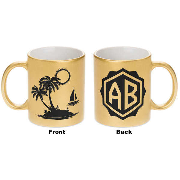 Tropical Sunset Gold Mug - Apvl