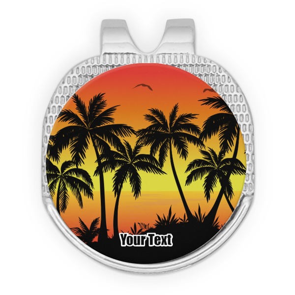 Tropical Sunset Golf Ball Hat Clip Marker - Apvl