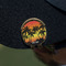 Tropical Sunset Golf Ball Marker Hat Clip - Gold - On Hat