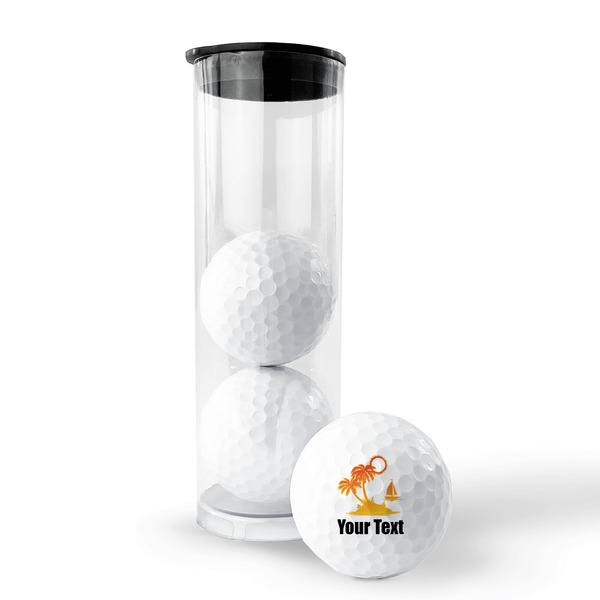 Tropical Sunset Golf Balls - Generic - Set of 3 - PACKAGING