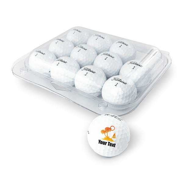 Tropical Sunset Golf Balls - Titleist - Set of 12 - PACKAGING