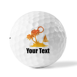 Tropical Sunset Golf Balls (Personalized)