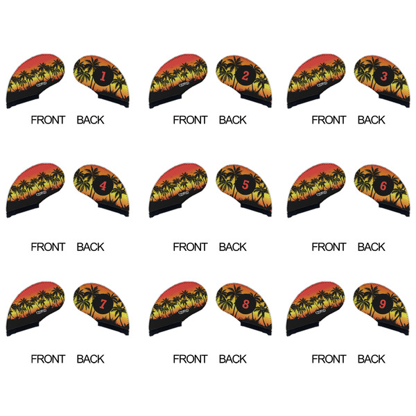 Tropical Sunset Golf Club Covers - APPROVAL (set of 9)