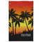 Tropical Sunset Golf Towel - Poly-Cotton Blend w/ Name or Text