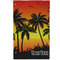 Tropical Sunset Golf Towel (Personalized) - APPROVAL (Small Full Print)