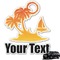 Tropical Sunset Graphic Car Decal