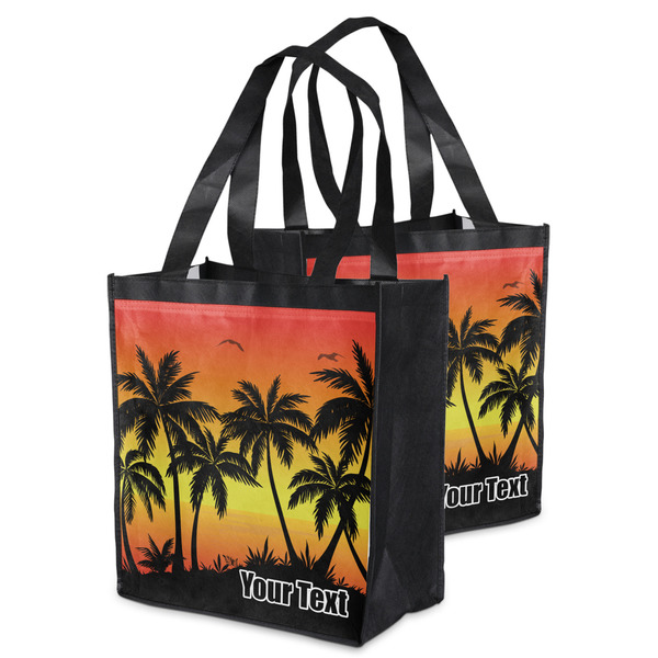 Tropical Sunset Grocery Bag - MAIN
