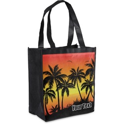 Tropical Sunset Grocery Bag (Personalized)