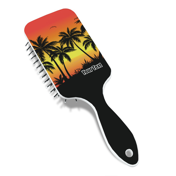 Tropical Sunset Hair Brush - Angle View