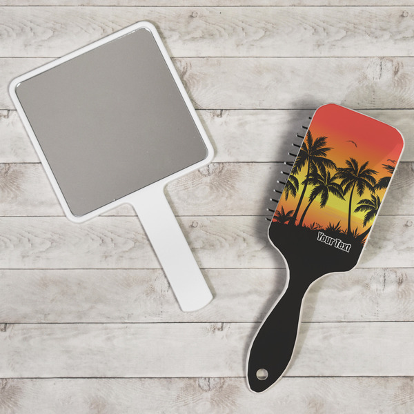 Tropical Sunset Hair Brush - In Context