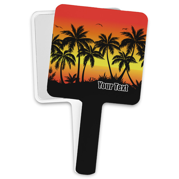 Custom Tropical Sunset Hand Mirror (Personalized)