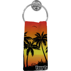 Tropical Sunset Hand Towel - Full Print (Personalized)
