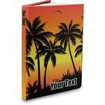 Tropical Sunset Hardbound Journal - 7.25" x 10" (Personalized)