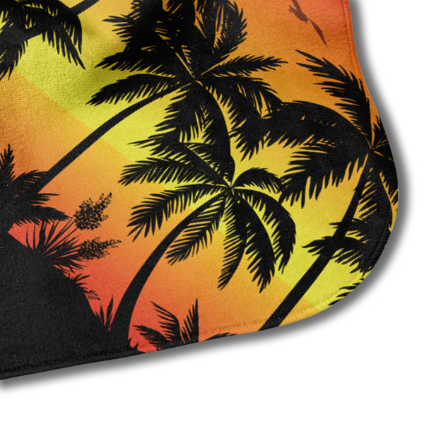 Tropical Sunset Hooded Baby Towel- Detail Corner