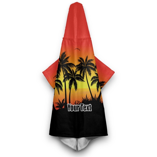 Tropical Sunset Hooded Towel - Hanging