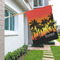 Tropical Sunset House Flags - Single Sided - LIFESTYLE