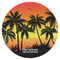 Tropical Sunset Icing Circle - Large - Single