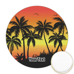 Tropical Sunset Printed Cookie Topper - 2.5" (Personalized)