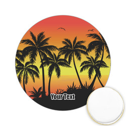 Tropical Sunset Printed Cookie Topper - 2.15" (Personalized)