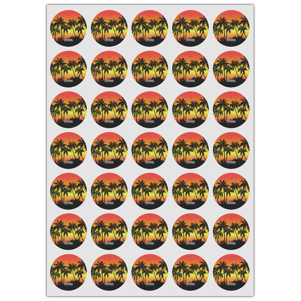 Tropical Sunset Icing Circle - XSmall - Set of 35