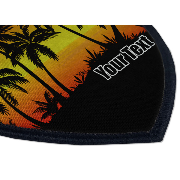 Tropical Sunset Iron on Shield 3 Detail
