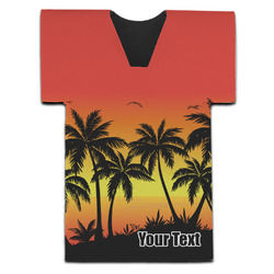 Tropical Sunset Jersey Bottle Cooler (Personalized)