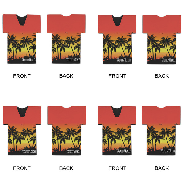 Tropical Sunset Jersey Bottle Cooler - Set of 4 - APPROVAL