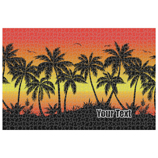 Custom Tropical Sunset 1014 pc Jigsaw Puzzle (Personalized)