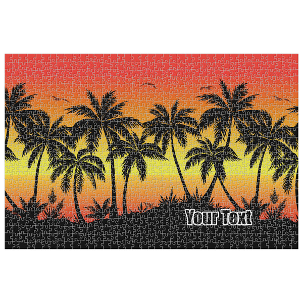Custom Tropical Sunset Jigsaw Puzzle - 1000-piece (Personalized)