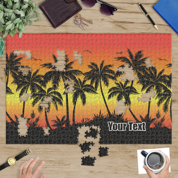 Tropical Sunset Jigsaw Puzzle 1014 Piece - In Context