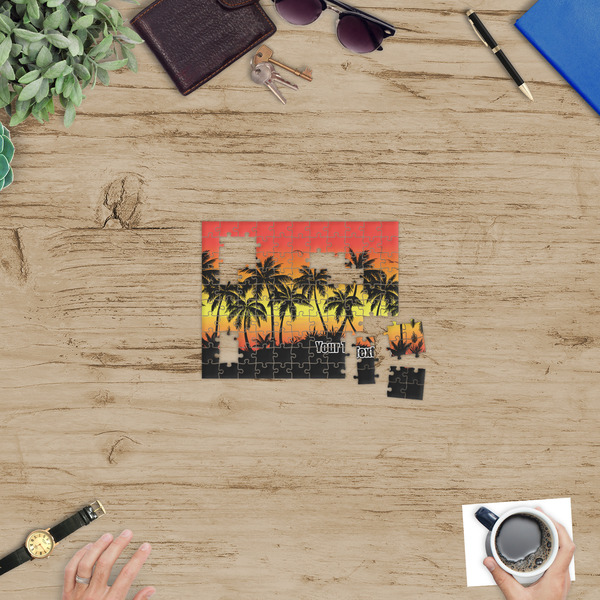 Tropical Sunset Jigsaw Puzzle 110 Piece - In Context