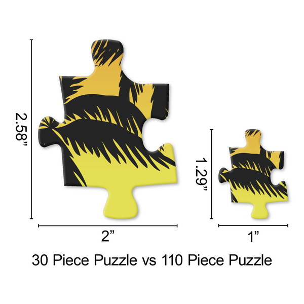 Tropical Sunset Jigsaw Puzzle - Piece Comparison