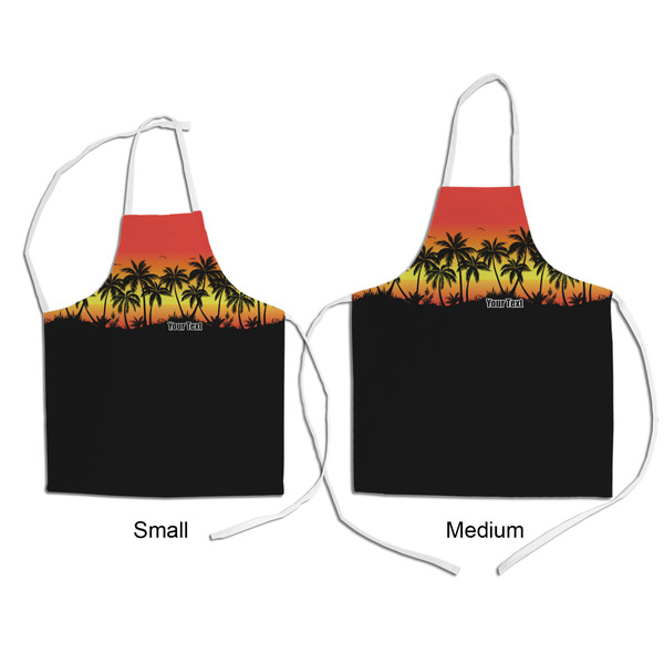 Tropical Sunset Kid's Aprons - Comparison