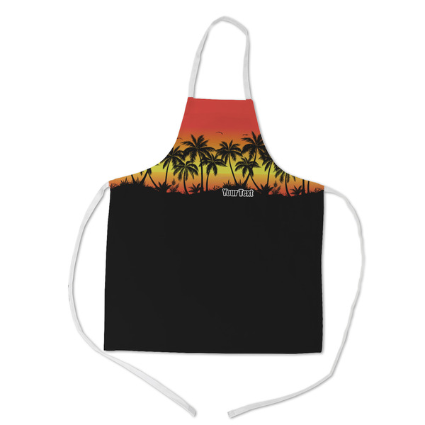 Custom Tropical Sunset Kid's Apron w/ Name or Text