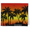 Tropical Sunset Kitchen Towel - Poly Cotton - Folded Half