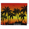 Tropical Sunset Kitchen Towel - Poly Cotton w/ Name or Text