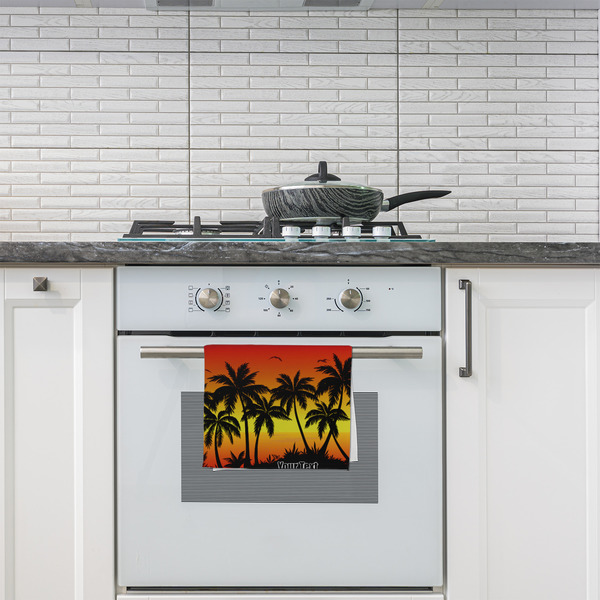 Tropical Sunset Kitchen Towel - Poly Cotton - Lifestyle