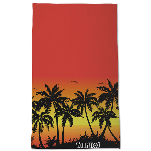 Tropical Sunset Kitchen Towel - Poly Cotton - Full Front
