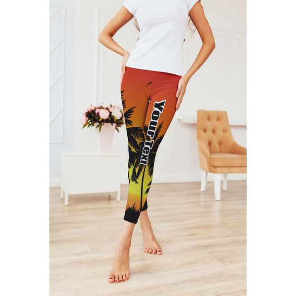 Tropical Sunset Ladies Leggings - LIFESTYLE 2