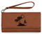 Tropical Sunset Ladies Wallet - Leather - Rawhide - Front View