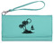 Tropical Sunset Ladies Leatherette Wallet - Laser Engraved- Teal