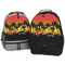 Tropical Sunset Large Backpacks - Both