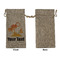 Tropical Sunset Large Burlap Gift Bags - Front Approval