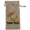 Tropical Sunset Large Burlap Gift Bags - Front