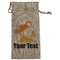 Tropical Sunset Large Burlap Gift Bag - Front (Personalized)